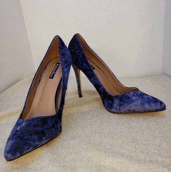 Michael Antonio Shoes - Michael Antonio Navy/Velvet Heels